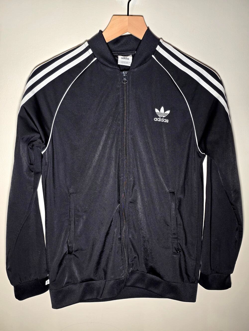 Adidas Originals Adicolor SST Track Jacket Kids L 13-14 Black White GN8451